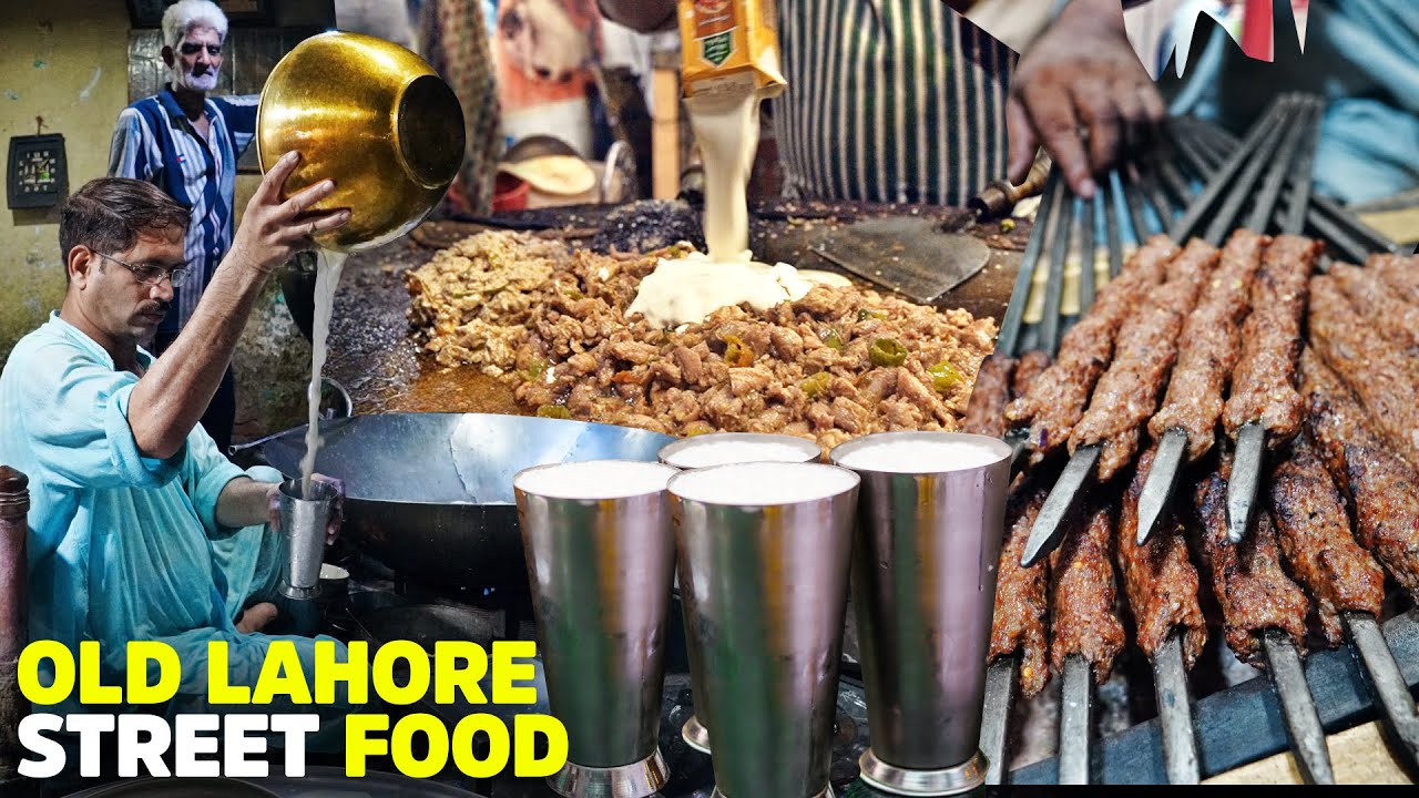Old Lahore Street Food | Doodh Soda, Saeen Kabab, Punjab Tikka House | Bhati & Mochi Gate, Pakistan | Street Food PK