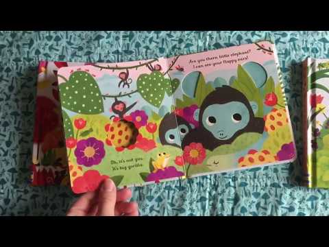 Usborne Little Peek Through Books - Are You There Little Elephant?