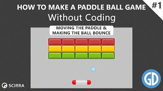 1. How To Make A Paddle Ball Game (Moving & Making The Ball Bounce) - Construct 2 Tutorial screenshot 3