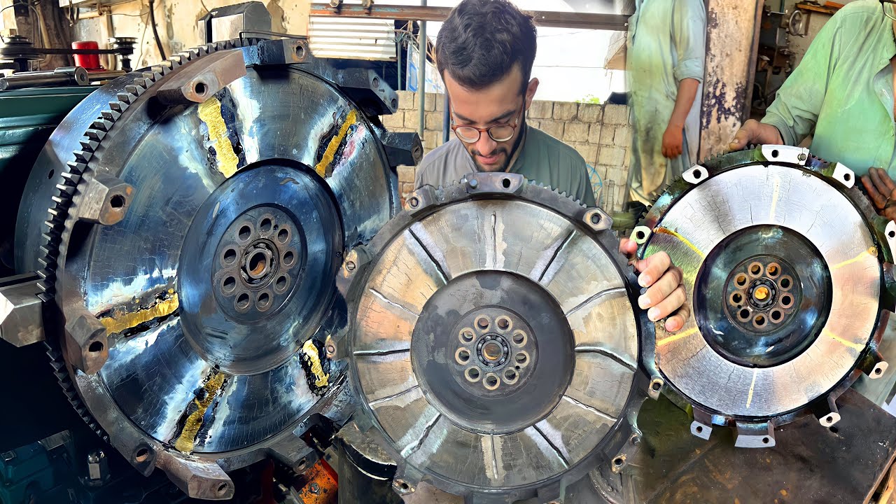Clutch finger flywheel cracked Have you seen a repair like this before