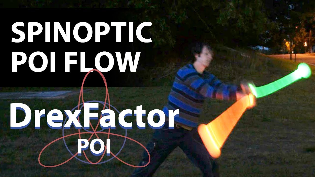 Flow Poi Spinoptic Contact Poi Spinning and Flow - YouTube