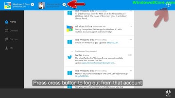 How to log out from updated Twitter app for Windows 8/RT/8.1