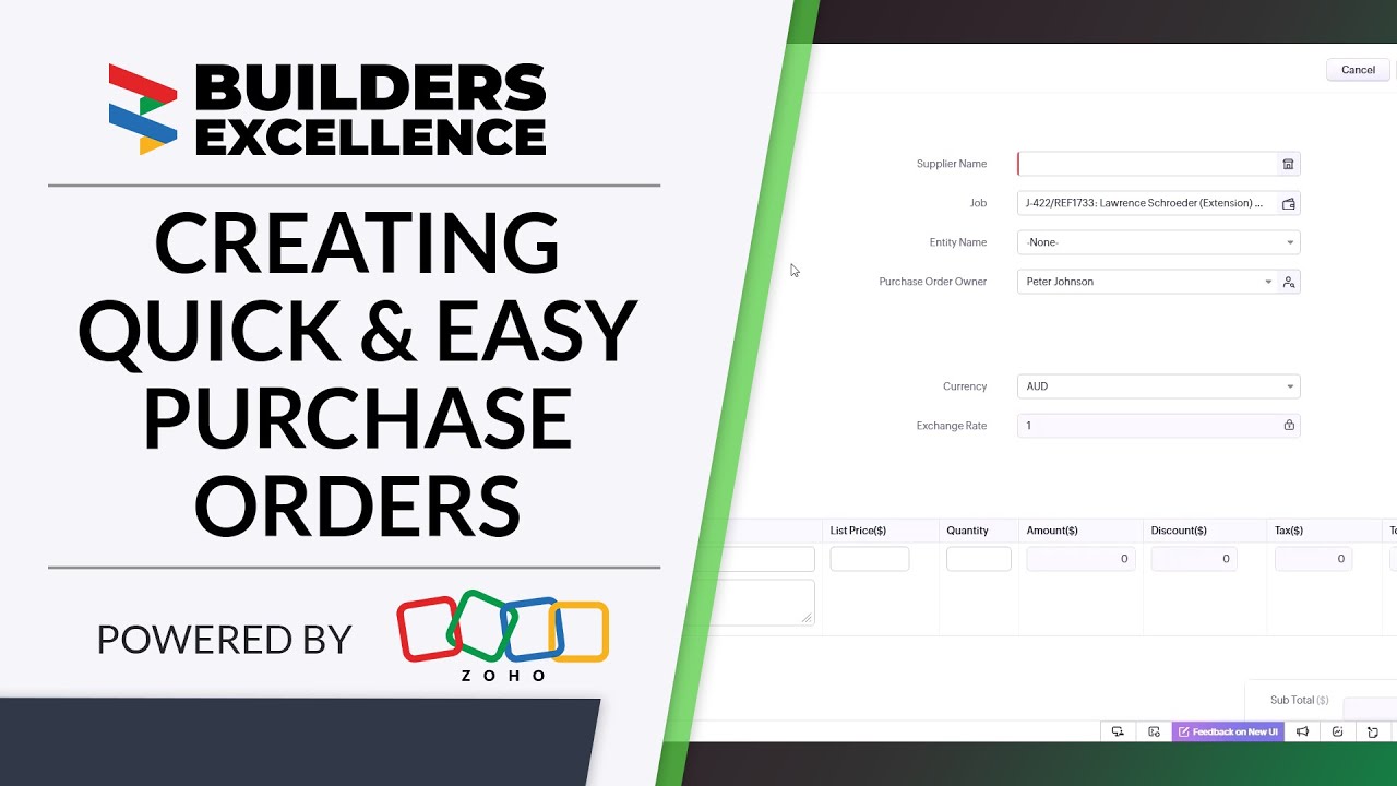 Creating Quick and Easy Purchase Orders - YouTube