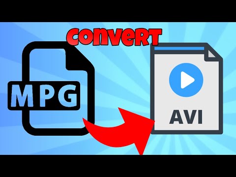 Video: How To Convert Mpg To Avi Format