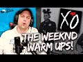 REACTING to THE WEEKND - Backstage Warmups