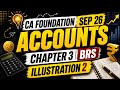 Ca foundation Sep 26 Account chapter 3 BRS illustration number 2 #account