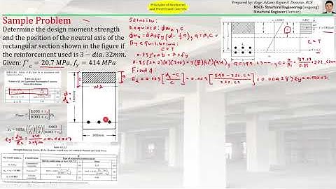 12 Principles of Reinforced/ Prestressed Concrete | Solved Sample Problem | Transition Beam
