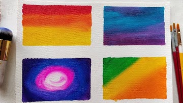 HOW TO BLEND ACRYLIC PAINT [ 4 BLENDING TECHNIQUES] | #39 | EASY PAINTING TUTORIAL FOR BEGINNERS