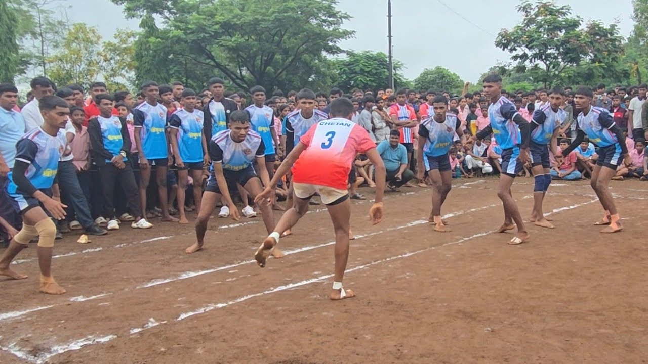 श्रीभुवन आश्रमशाळा vs अलंगुण आश्रमशाळा  (19 वयोगट मुले) - तालुका स्तरावरील कबड्डी स्पर्धा सेमी फायनल