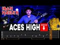 【IRON MAIDEN】[ Aces High ] cover by Masuka | LESSON | GUITAR TAB