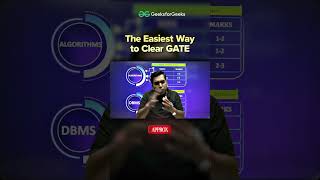 How To Crack GATE Easily? Complete Beginner’s Roadmap #Shorts #GATE2027 #GATE #GfG