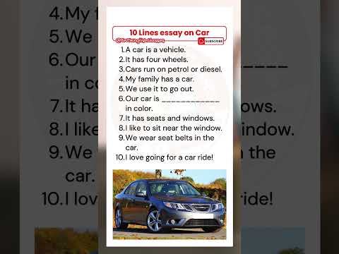 Automobile In A Sentence Short