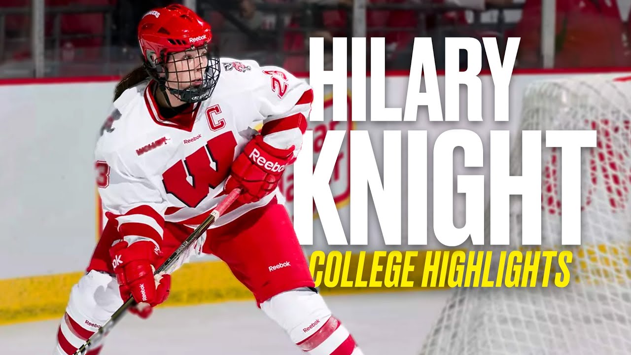 Hilary Knight college hockey tournament highlights at Wisconsin