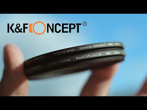 No more retouching with K&F CONCEPT Nano-Xcel Series 1/4 $ Shimmer Diffusion