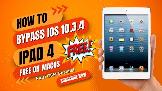 How to Bypass iPad 4 on iOS 10.3.4 | Unlocking Guide | Ipad 4 Icloud bypass Free On MacOS