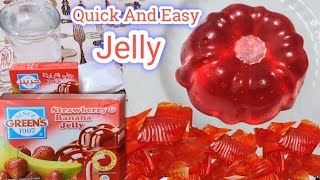 Jelly Recipe|Greens Jelly Recipe|Greens strawberry & Banana Jelly|jello recipeجلي جرينزالفراولة