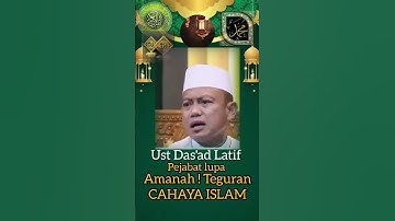 Ustadz Das’ad Latif: Banyak Pejabat Lupa Amanah, Korupsi Jadi Penyakit Bangsa!