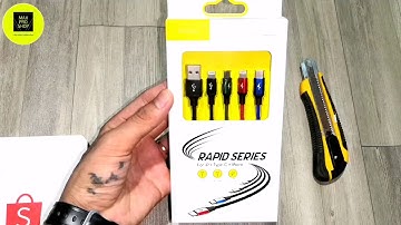 Dây sạc đa năng Baseus 4 đầu sạc nhanh 3.5A ( 2 đầu iphone Micro Type C) #mrty