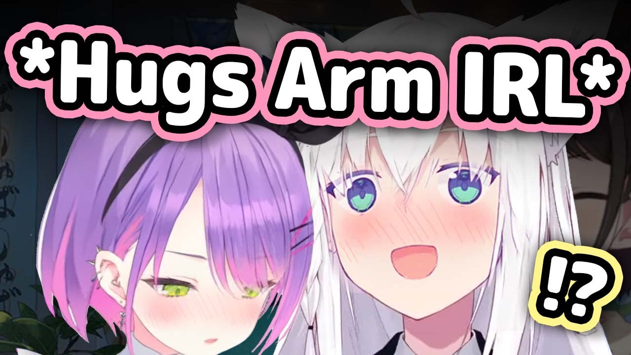 Towa Suddenly Hugged Fubuki's Arm IRL and Made Her Blush【Hololive】
