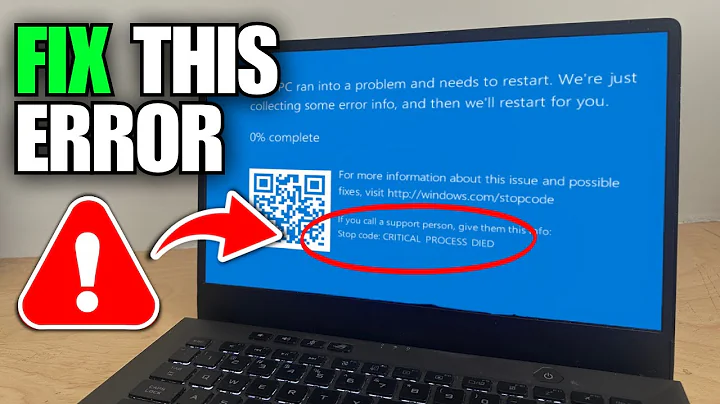 How To Fix Blue Screen Critical Process Died (Windows 11)