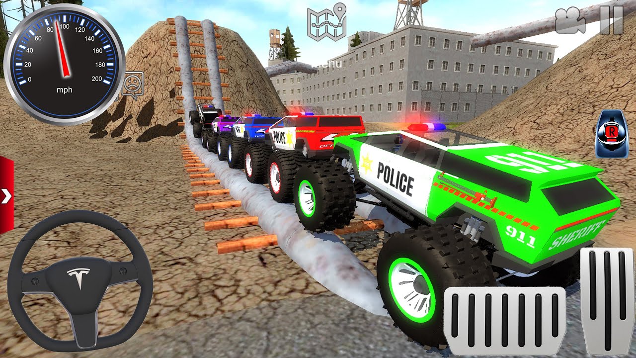 Juegos De Carros - Police Monster Truck Stunts Driver Simulator 3D #1 - Android Gameplay Walkthrough