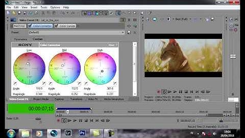 cinematic look ( tutorial colour grading sony vegas )