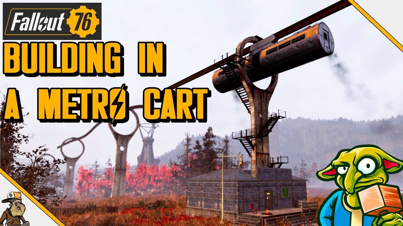 Fallout 76 Building - Overpowered Metro Tram Base (Fallout 76 Base Building Guide)