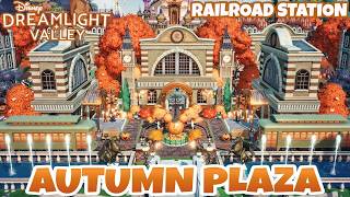 FALL PLAZA TRAIN STATION | Disney Dreamlight Valley | Railway Station Set
