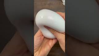 Homemade cream squishy stress ball ASMR! 😍 #fidgetfun