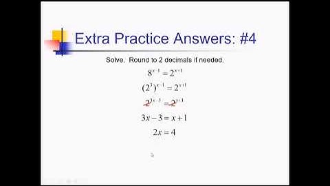 Exponential Equations: Problem Set #3