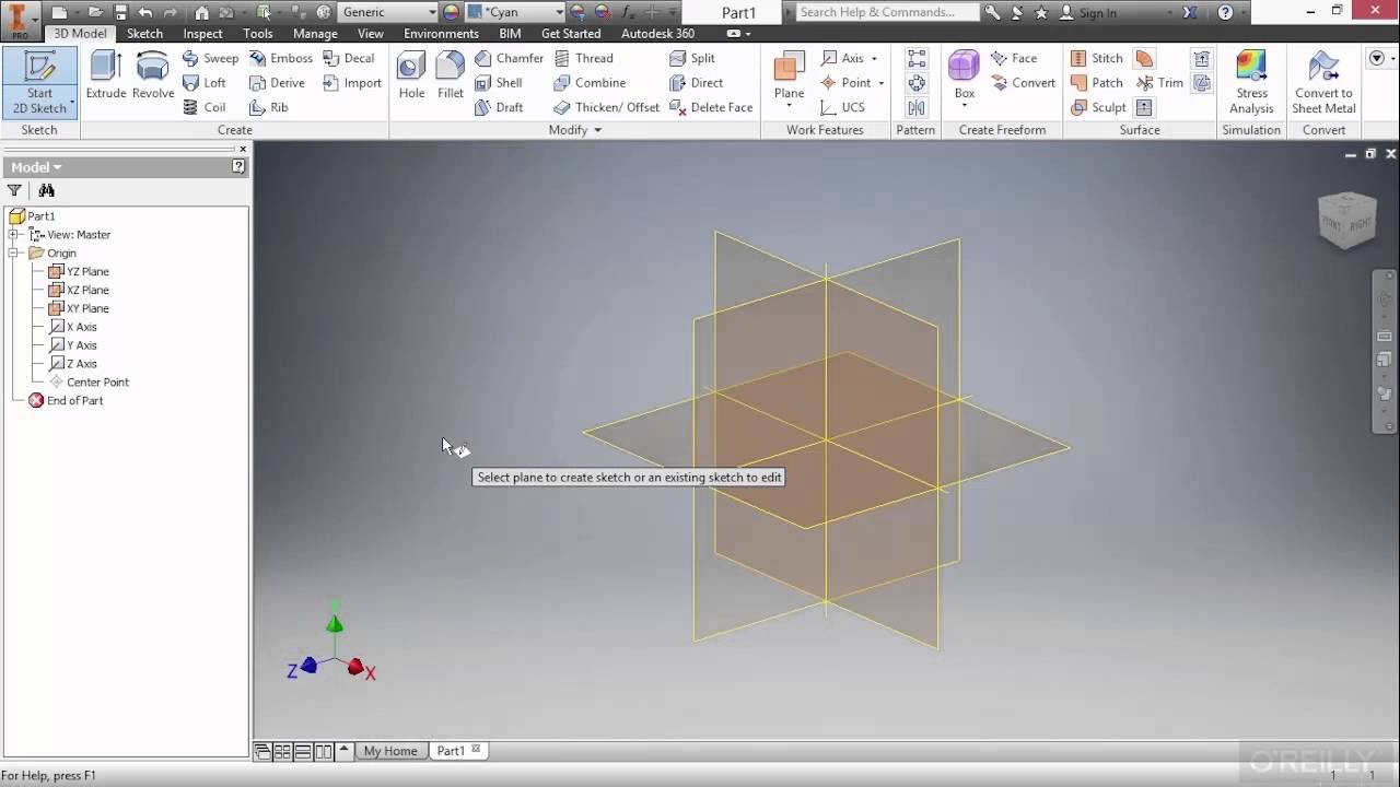 Autodesk Inventor 2016 Tutorial  Creating 2D Sketches  YouTube