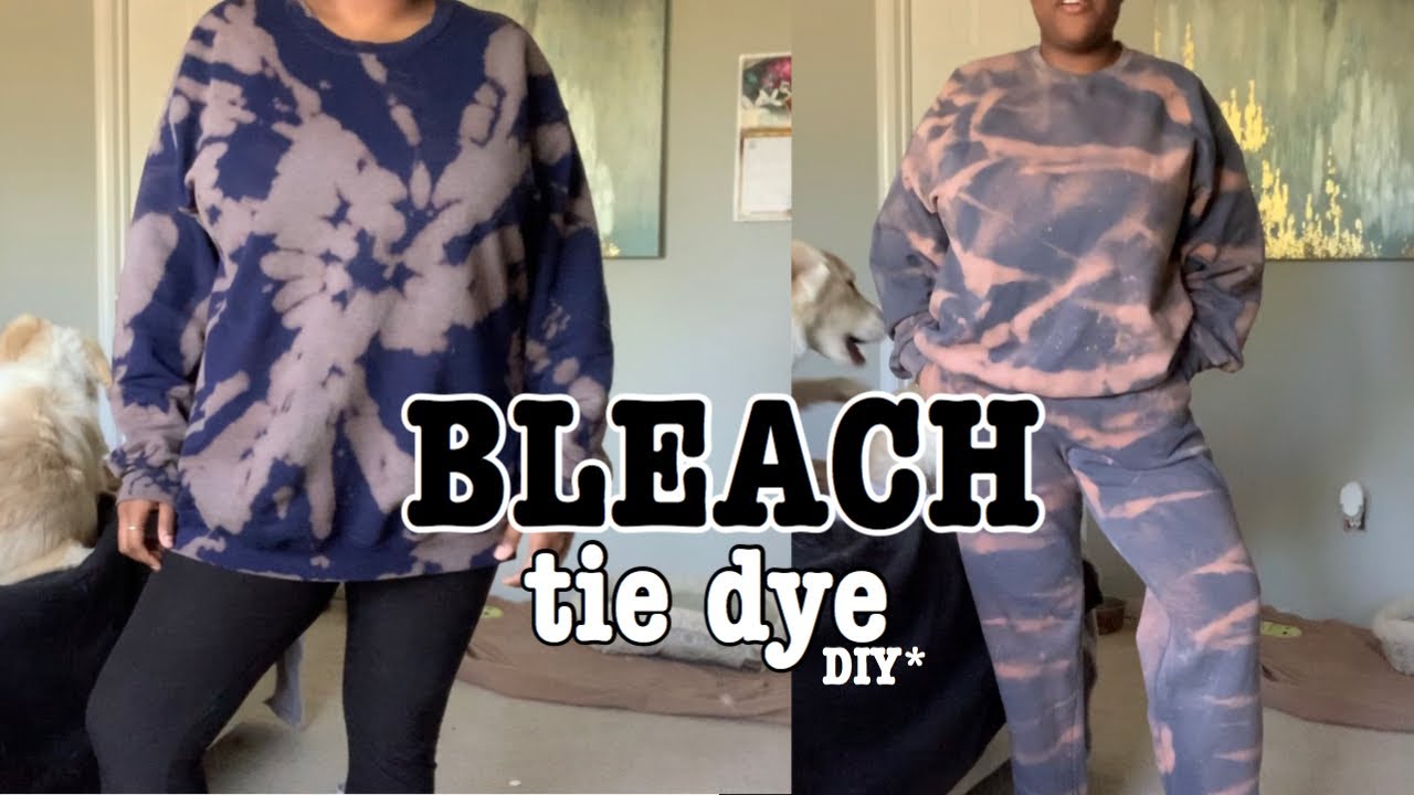 how to BLEACH tie dye - YouTube