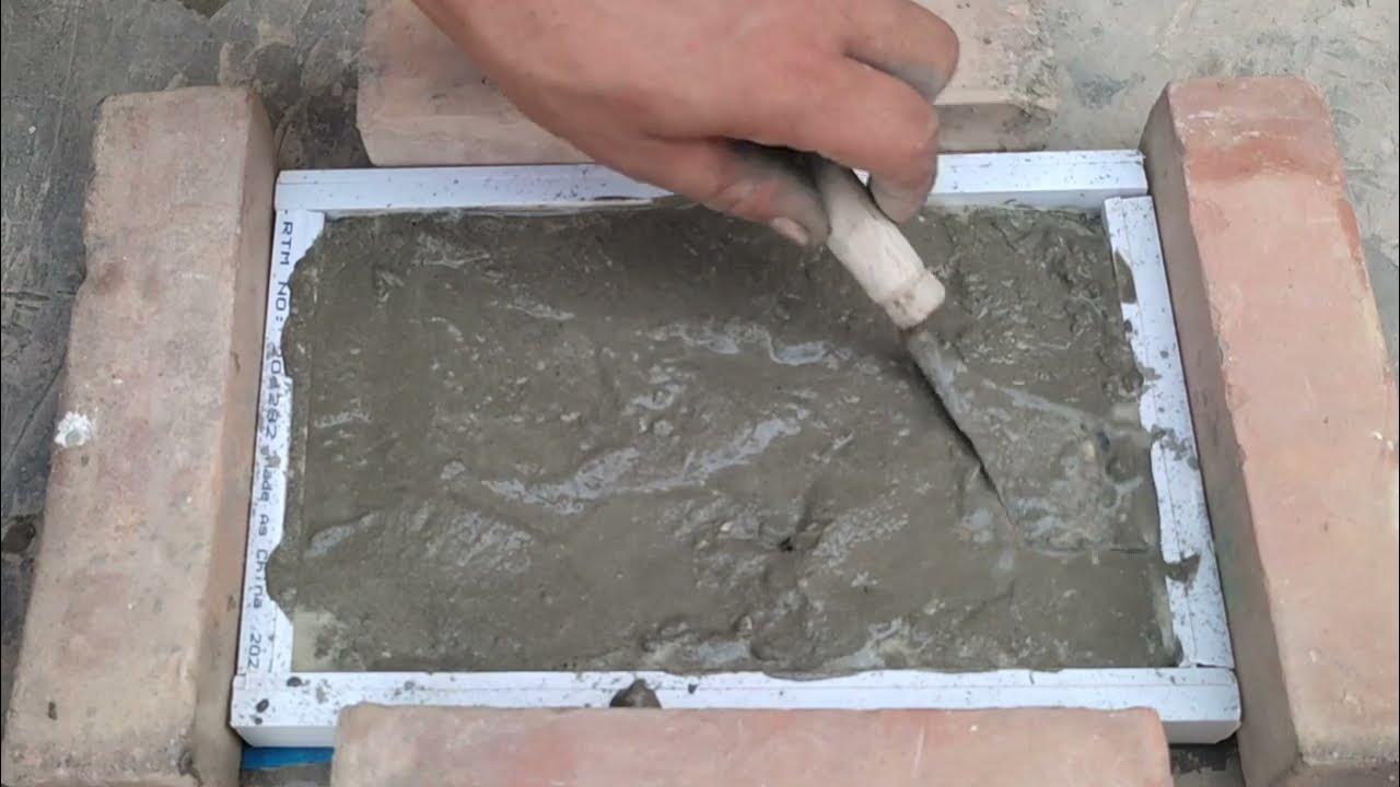 How to make a headstone for grave Making gravestone DIY cement slab