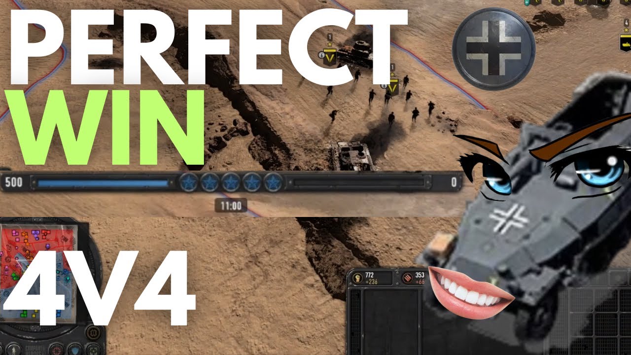 Perfect 4v4 Win in 11 Minutes | 4v4 | Company of Heroes 3