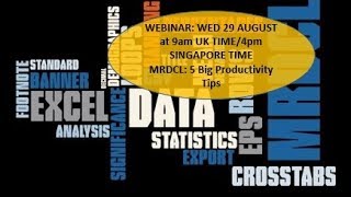 MRDCL - 5 Big Productivity Tips