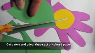 DIY Handprint Flower Card