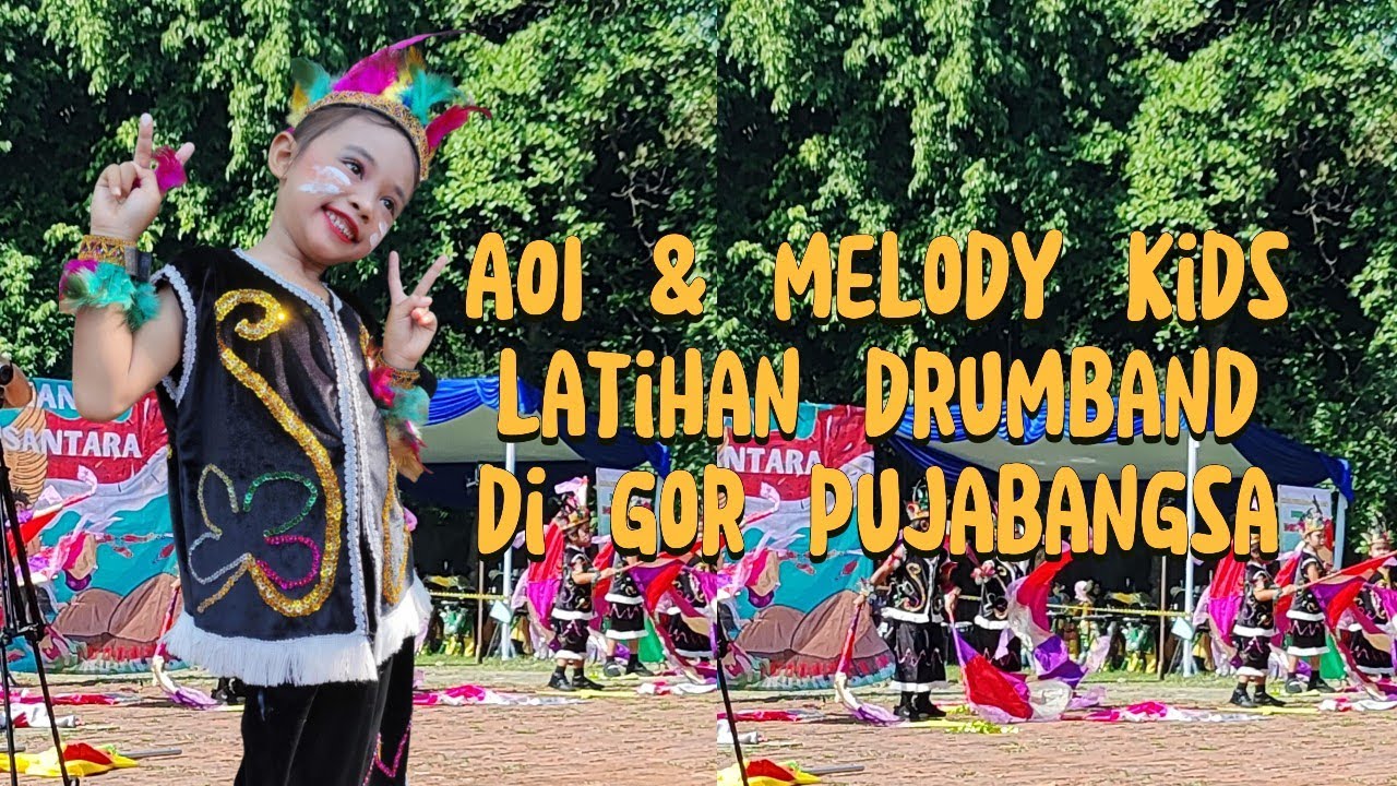 Aoi Latihan di Gor Puja Bangsa Bareng Melody Kids, Ekskul Marching Band TK Bhayangkari 57 Cikarang🍂🍁