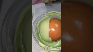 This is how I make a gourmet green chocolate pistachio chocolate apple. #cooking #apple