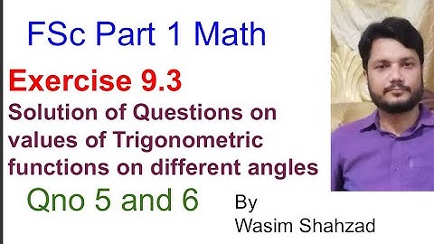 FSc part 1 math Ch 9 ex 9.3 Qno 5 and 6 class 11 ICS