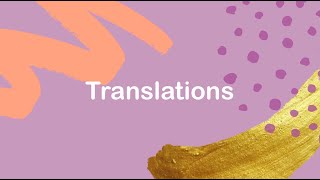 Translations Notes