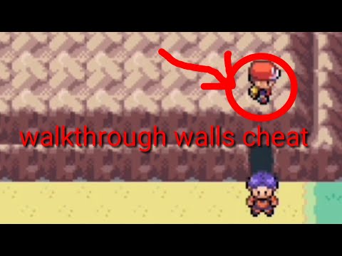 Pokemon FireRed Walk Through Walls Cheat 