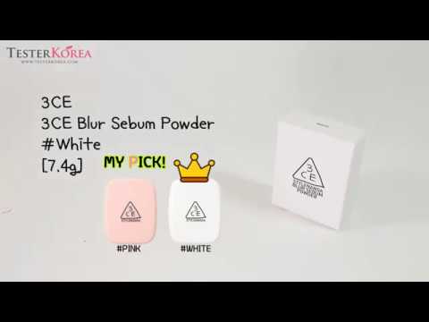[TESTERKOREA] STYLENANDA 3CE BLUR SEBUM POWDER #WHITE