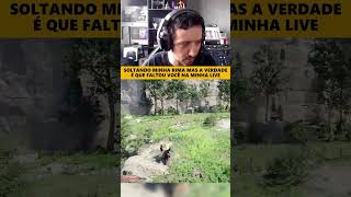 fazendo rima durante a live