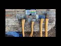 How hard is swedish steel testing hults bruk axes and a vintage arvika