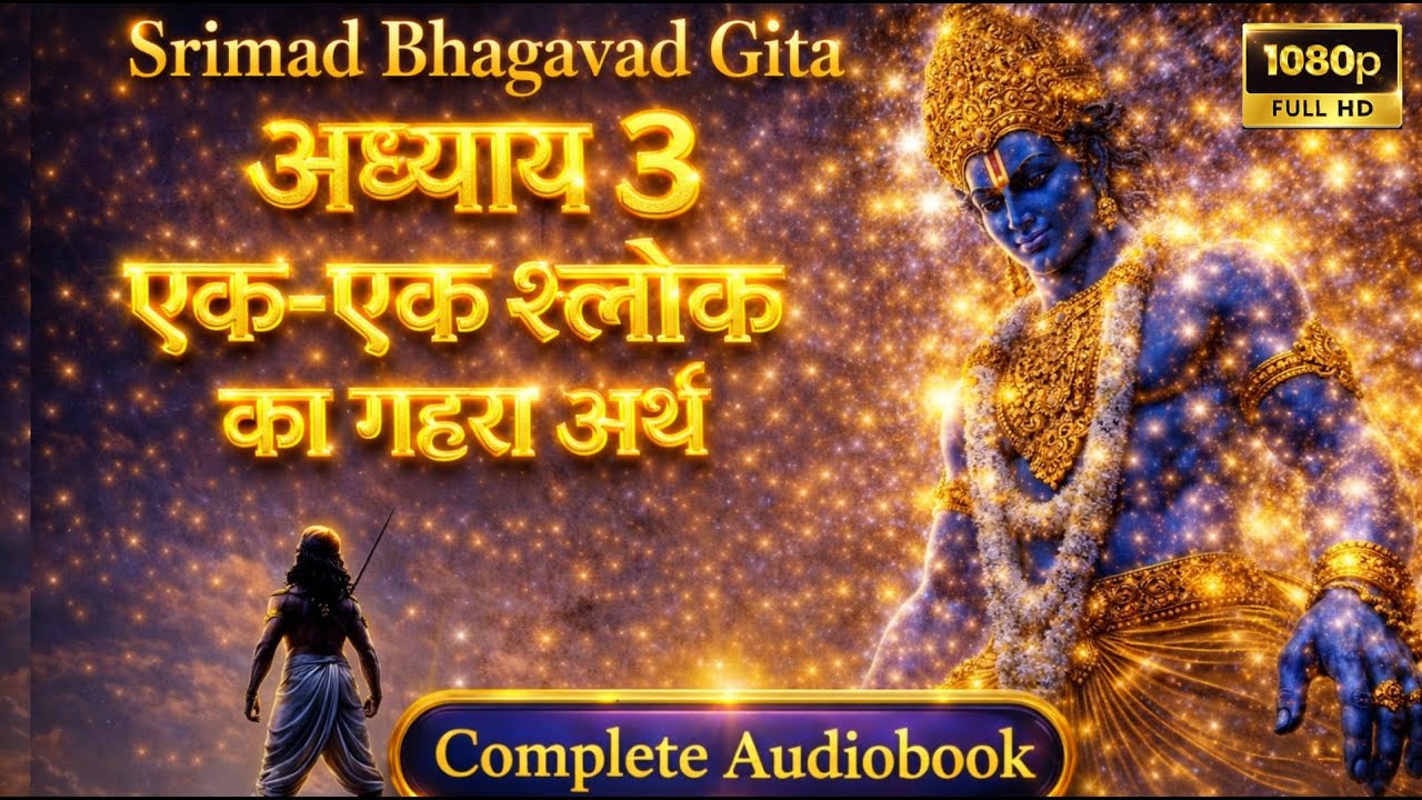 गीता के तीसरा अध्याय का पूरा सच Gita Chapter 3 Detailed Explanation #motivation #gita #gitachapter3