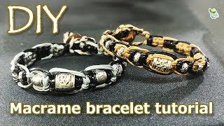 メンズブレスレット かっこいい平編みブレスレット作り方