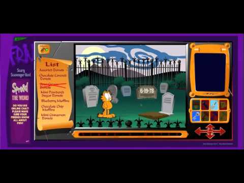 Garfield's Scary Scavenger Hunt Online Game