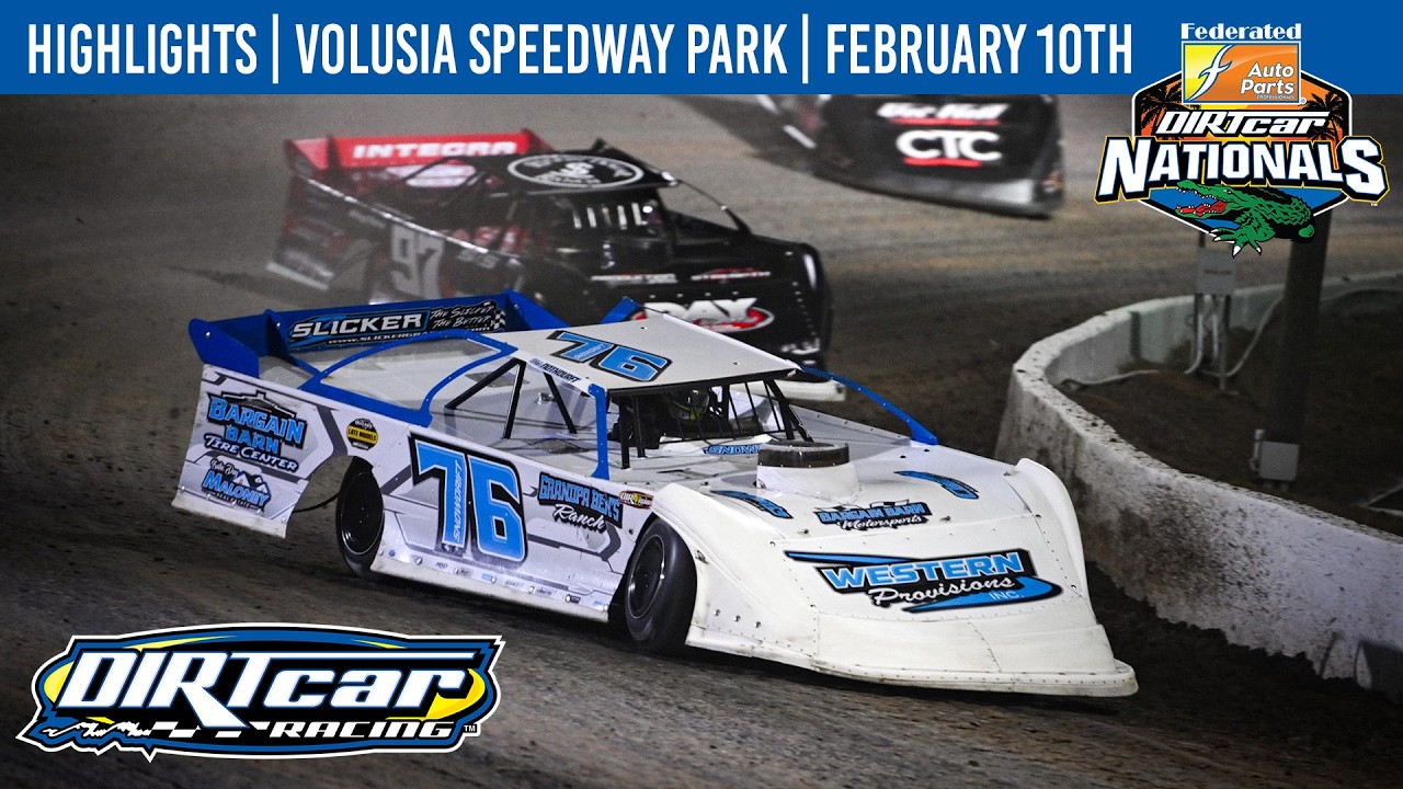 DIRTcar Super Late Models | Volusia Speedway Park | February 10, 2026 | HIGHLIGHTS