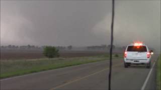 Large Tornado Crossing Road