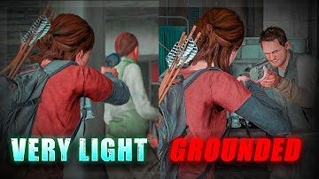 Difference Between Grounded & Very Light Difficulty in The Last of Us 2....(Hospital)